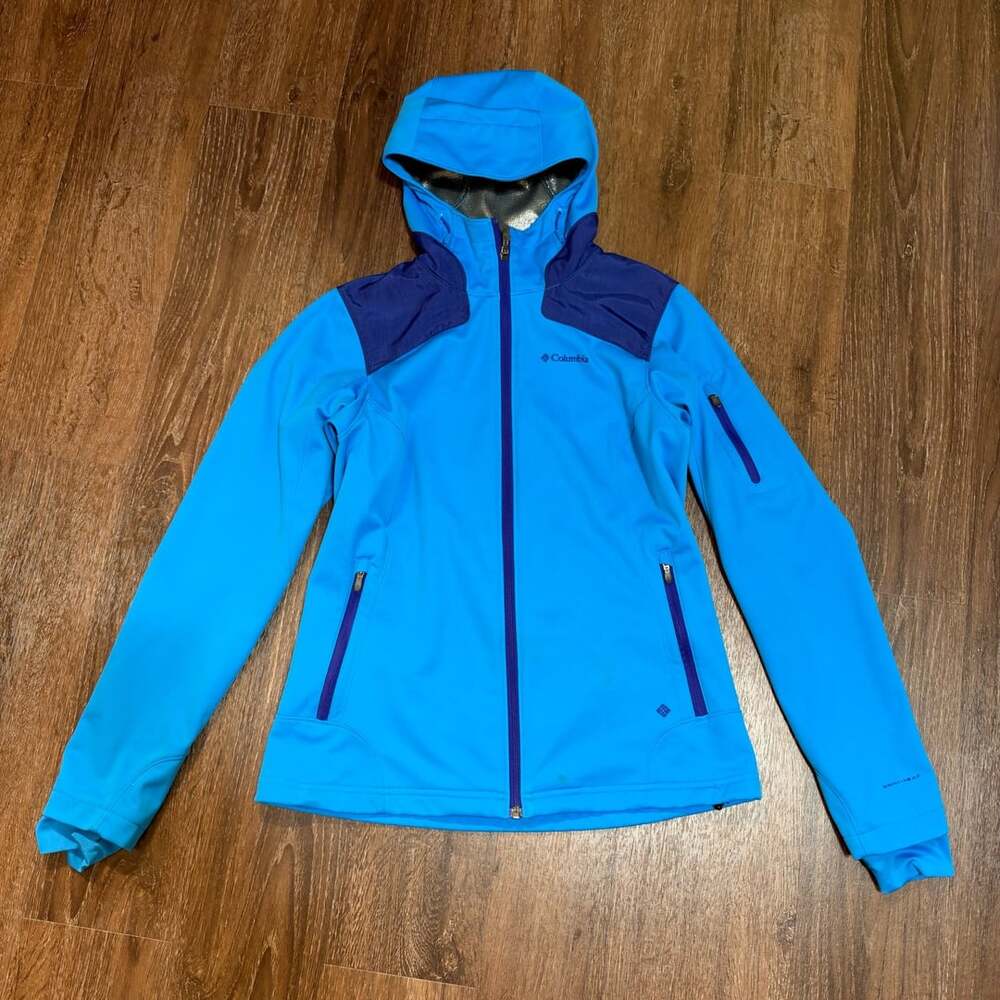 Columbia Omni-Heat Softshell Jacket Size M Blue